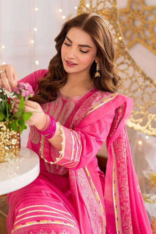 Nishat - 3PC DHANAK EMBROIDERED SUIT