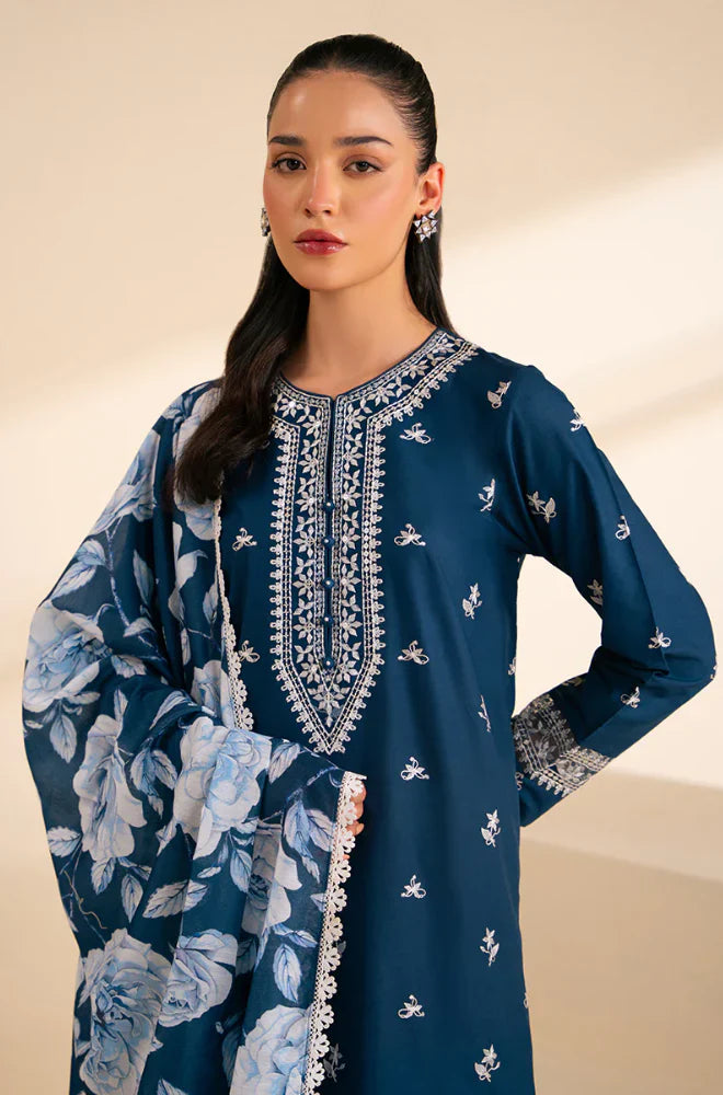 Jazmin - 3PC Dhanak Embroidered Suit