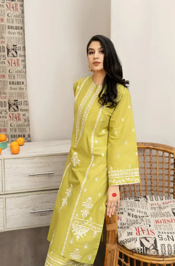 Urge - 3PC Dhanak Embroidered Suit